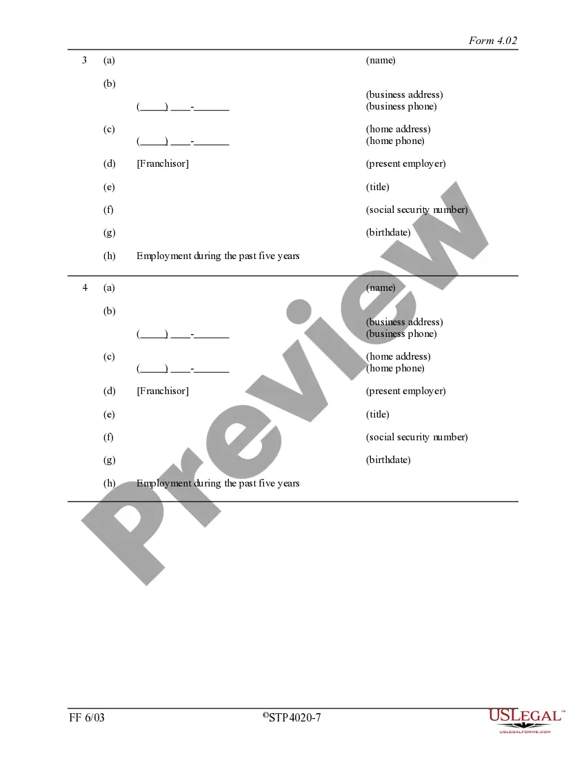 Preview Hawaii Registration for Offer Sale of Franchise or Supplemental Report to Registration Statement