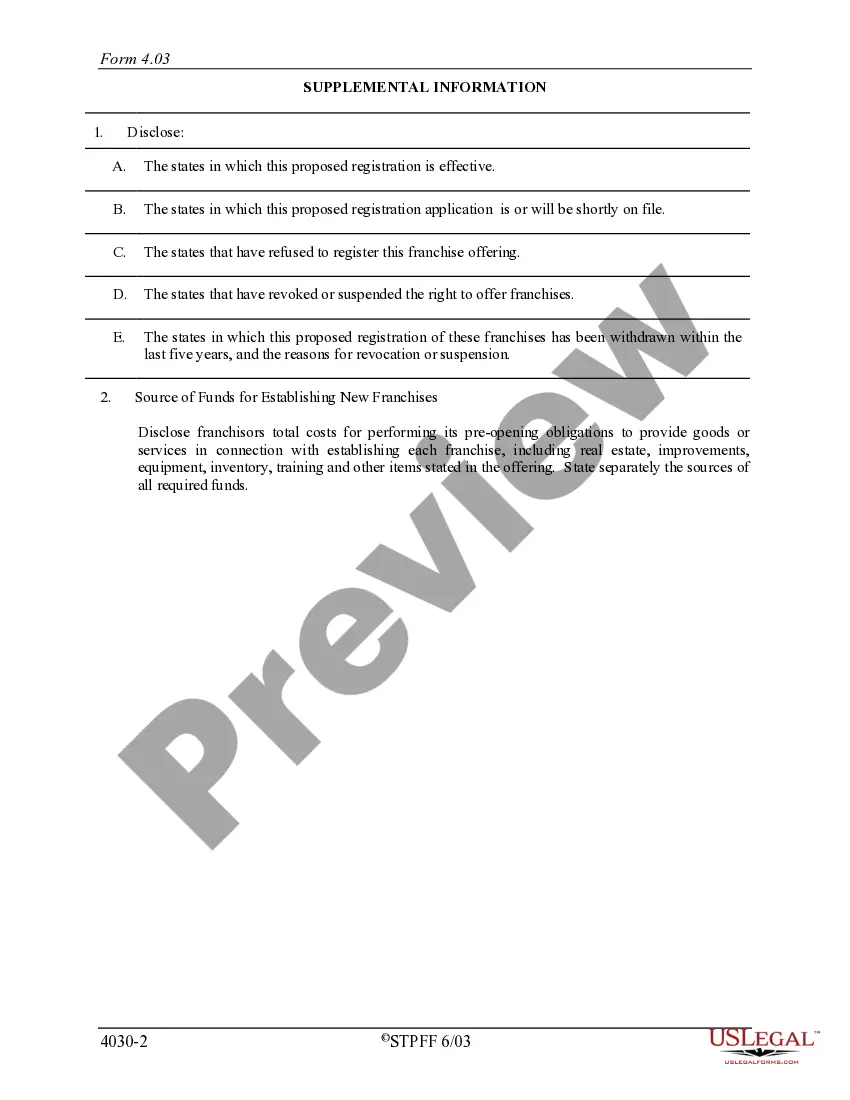 Get Illinois Franchise Registration Application Preview Illinois Franchise Registration Application