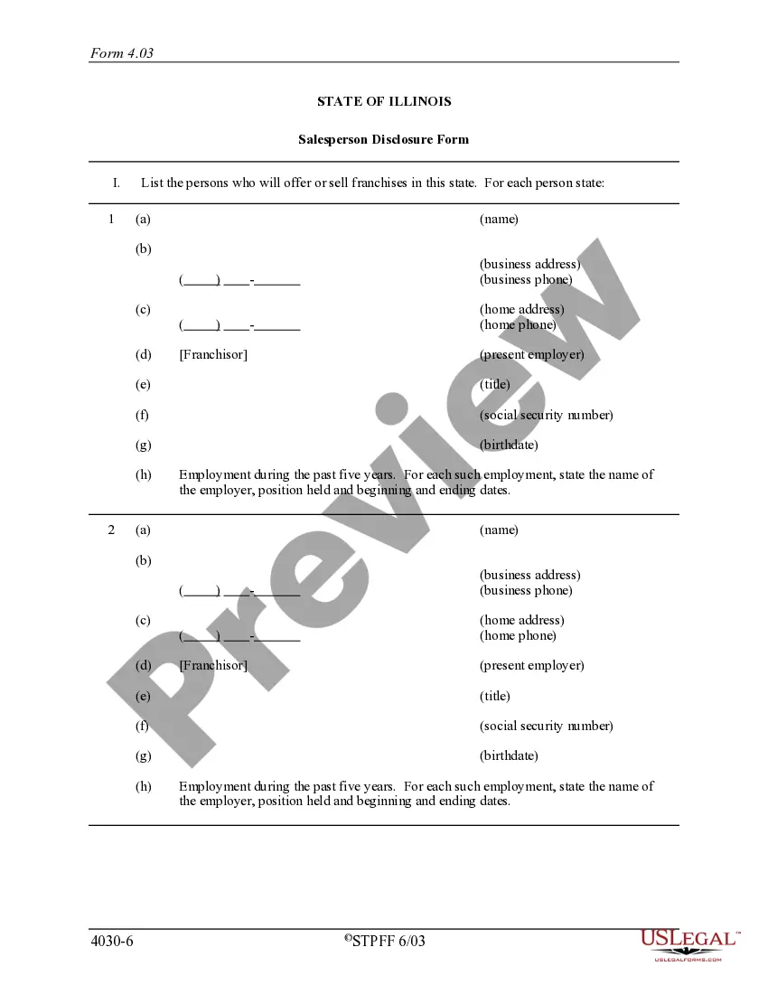 Get Illinois Franchise Registration Application Preview Illinois Franchise Registration Application