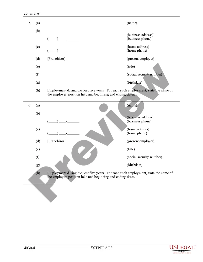 Get Illinois Franchise Registration Application Preview Illinois Franchise Registration Application