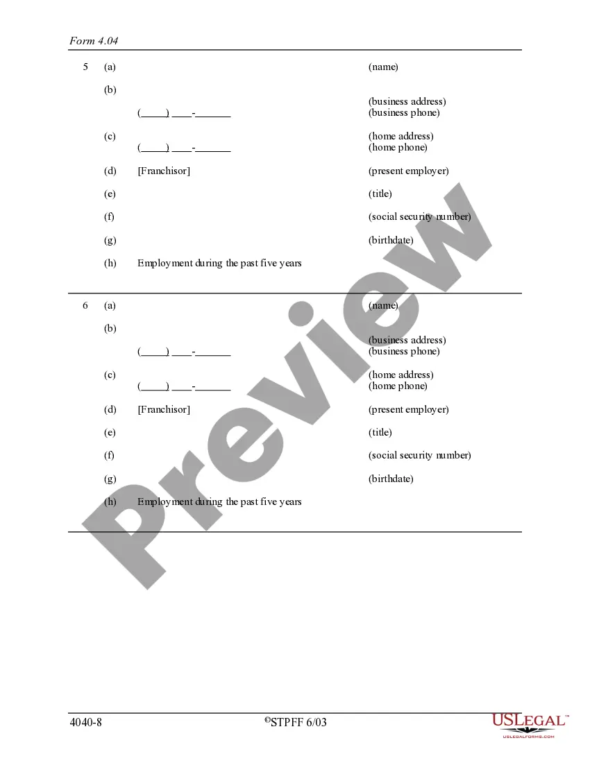 Get Indiana Franchise Registration Application Preview Indiana Franchise Registration Application