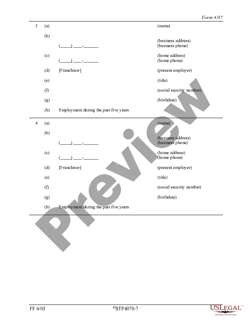 Get Minnesota Franchise Registration Application Preview Minnesota Franchise Registration Application
