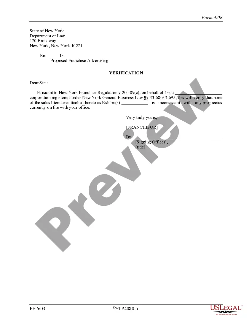 Get New York Franchise Registration Application Preview New York Franchise Registration Application