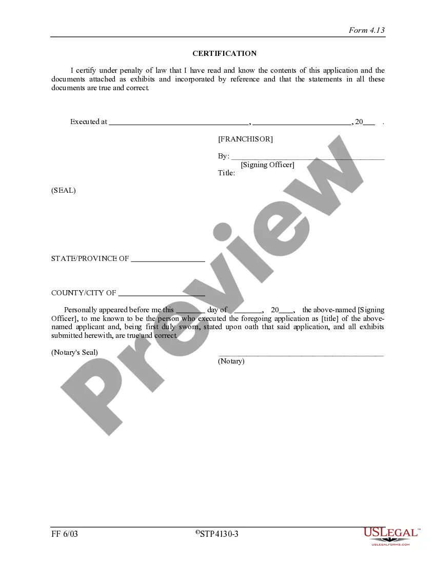 Get Virginia Franchise Registration Application Preview Virginia Franchise Registration Application