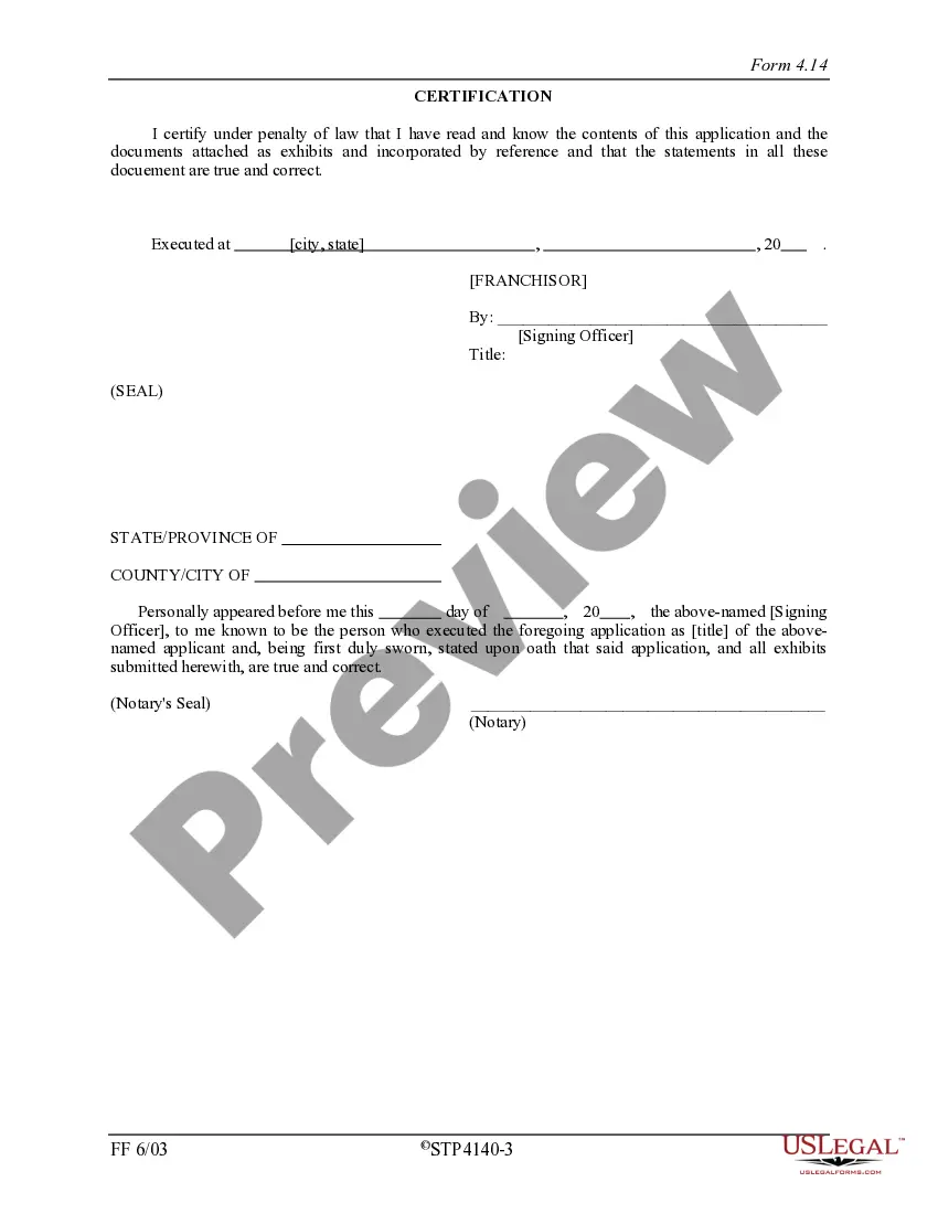 Get Washington Franchise Registration Application Preview Washington Franchise Registration Application