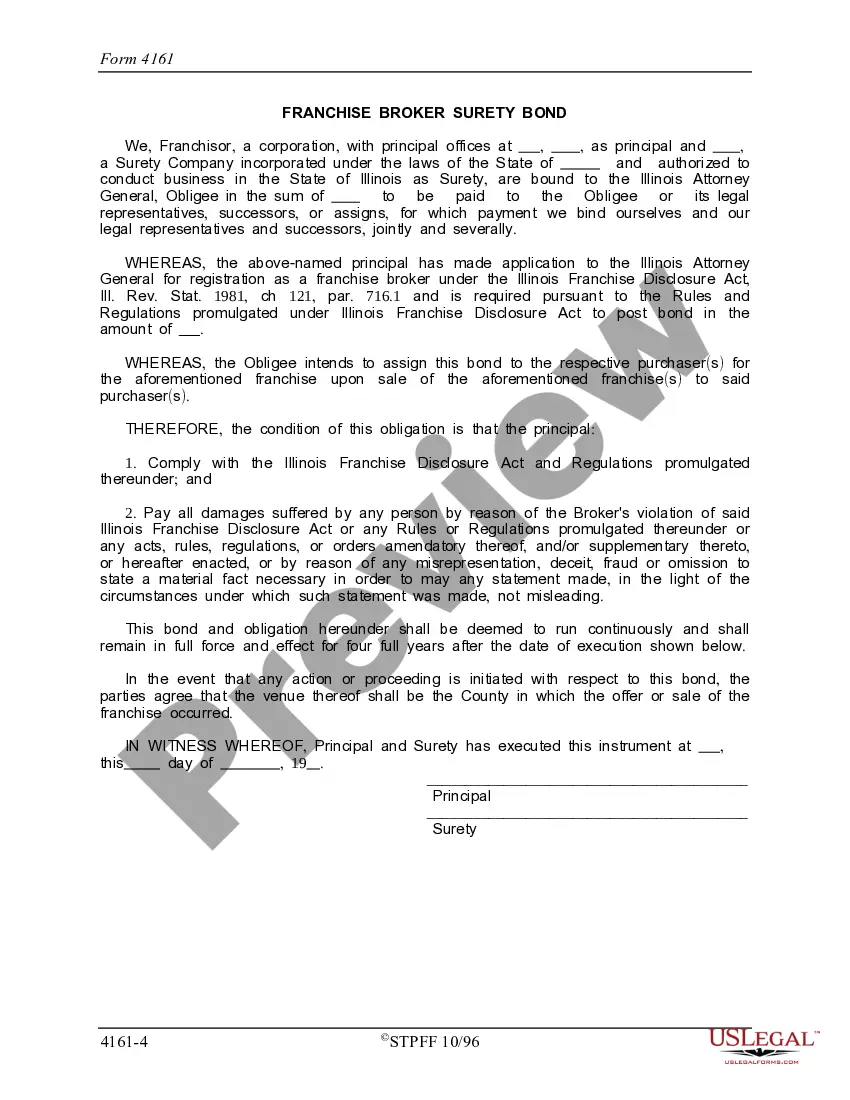 Get Illinois Franchise Broker Registration Application Preview Illinois Franchise Broker Registration Application