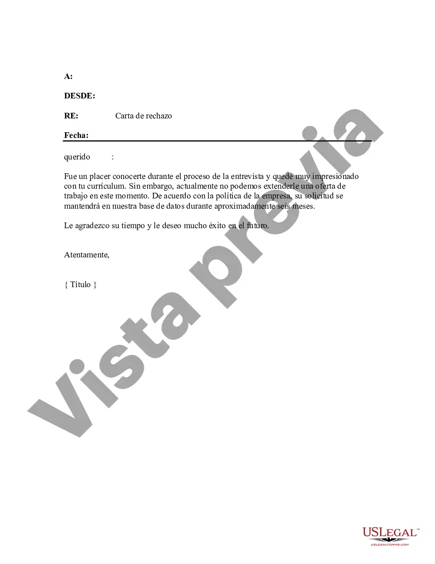 Preview Carta de rechazo - Solicitantes entrevistados