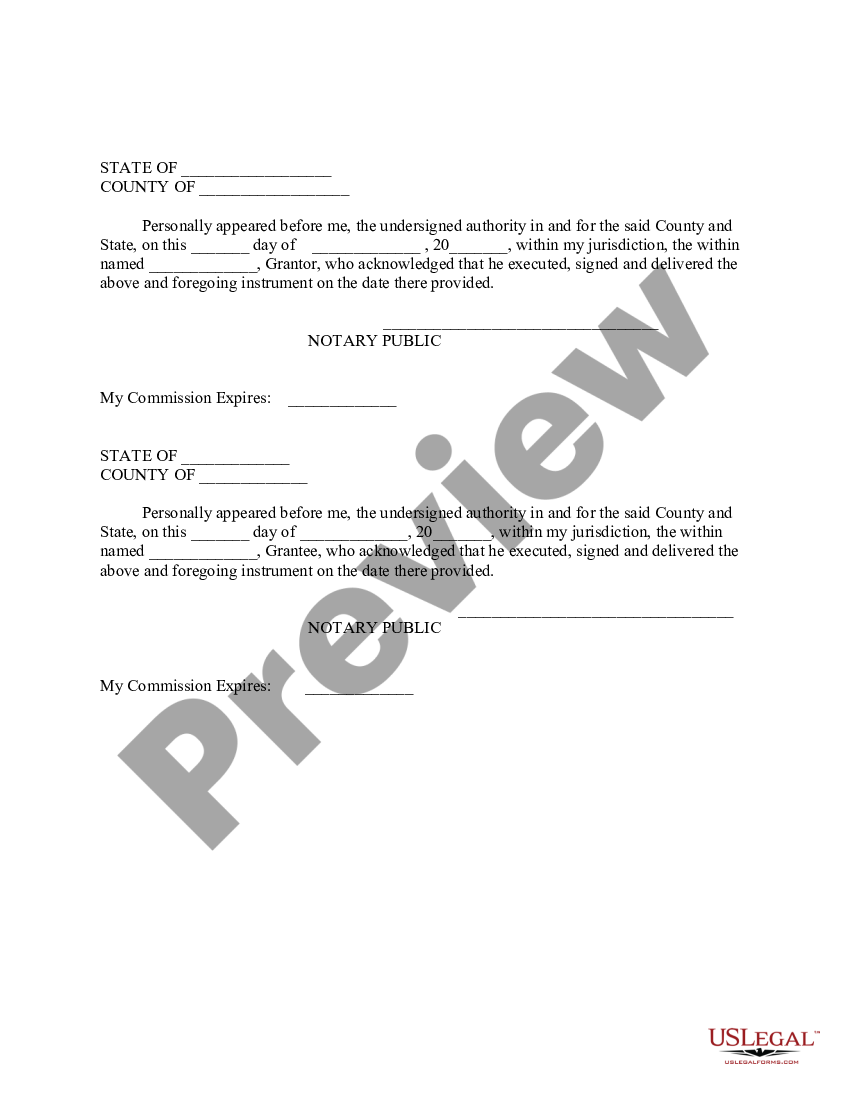 Easement or Right of Way for Access to Property - Easement Property ...