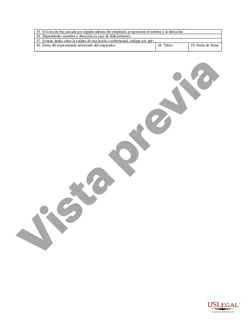 Preview Reporte de Lesión o Enfermedad Ocupacional