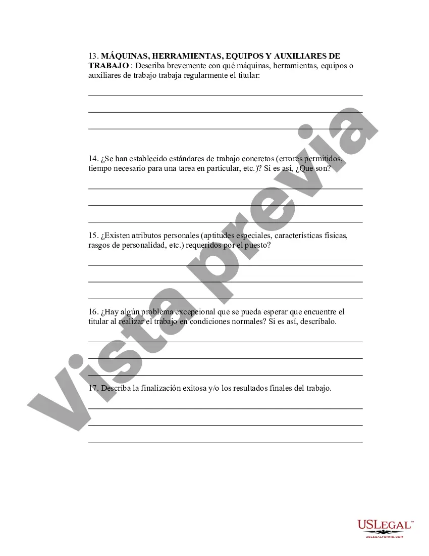 Preview Hoja de información de análisis de trabajo