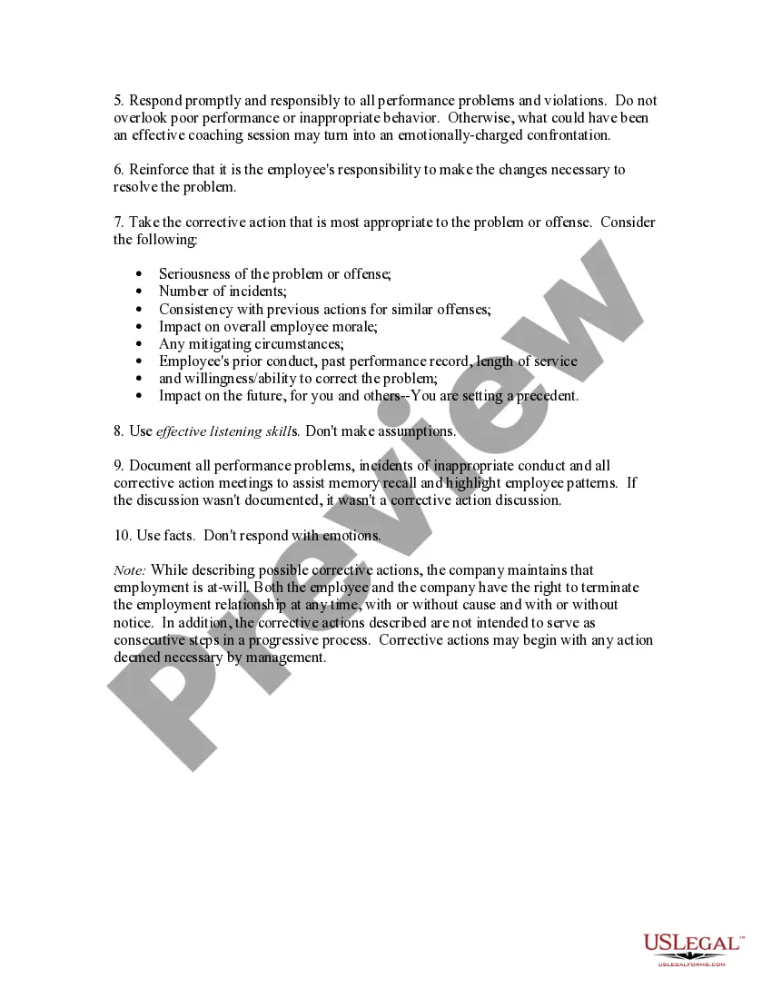 Preview Discipline Problem Guide - Analysis and Corrective Action Plan