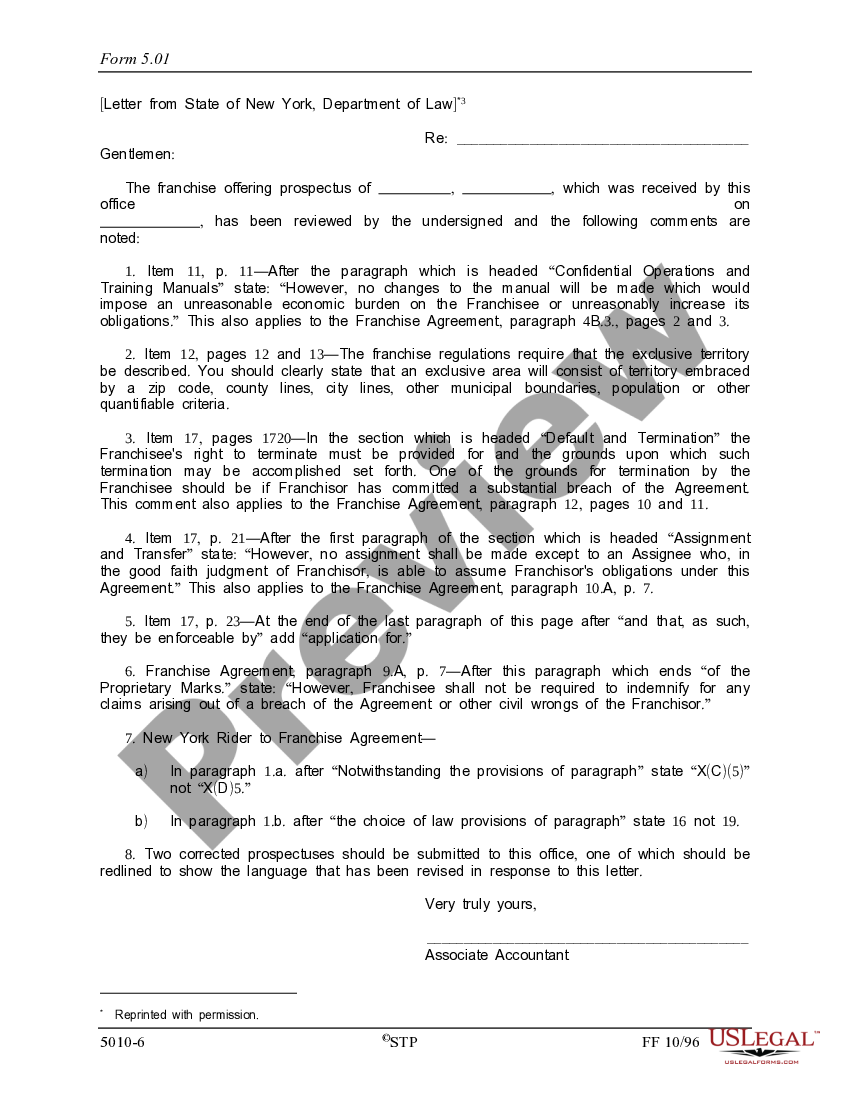 Comment Letters | US Legal Forms