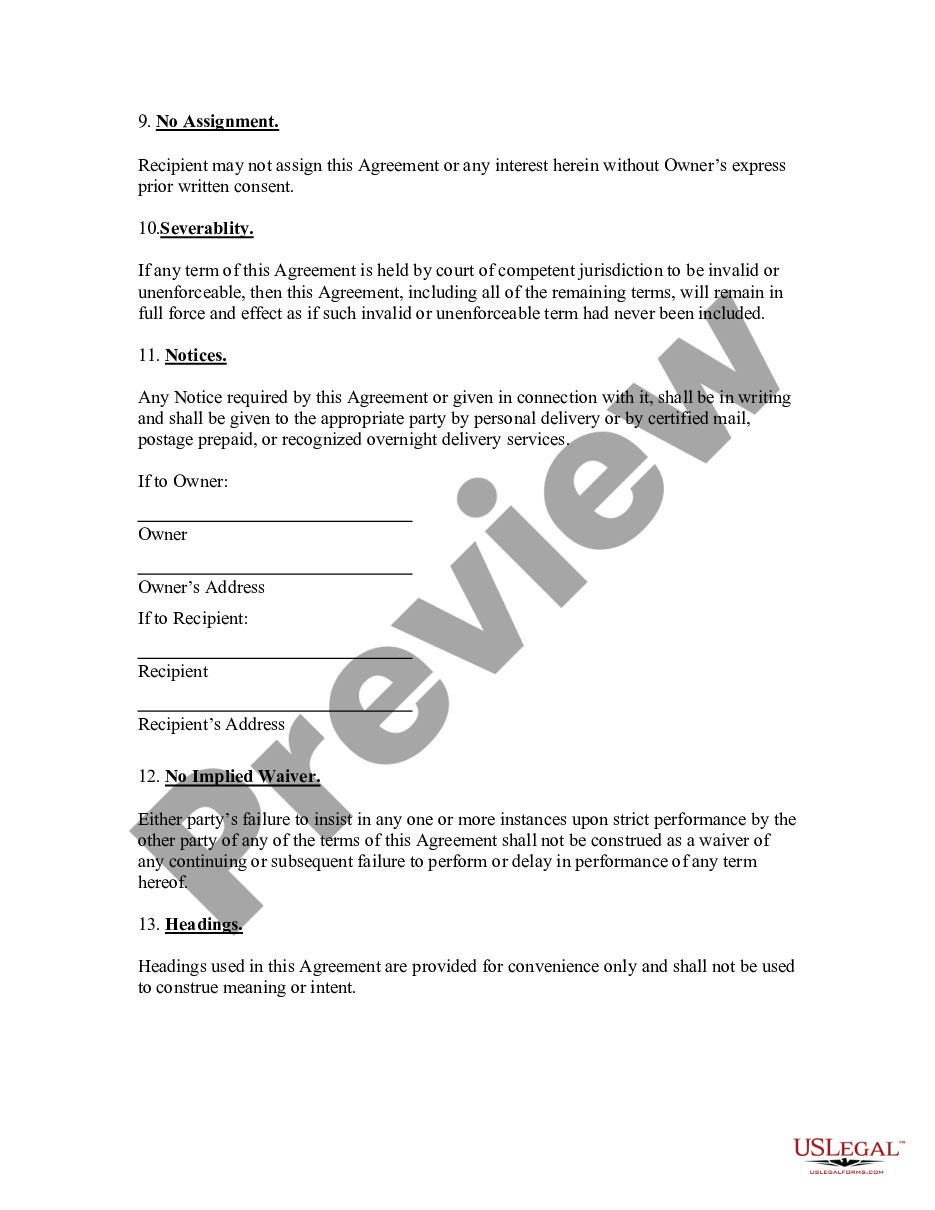 page 2 Confidentiality Agreement for Intellectual Property preview