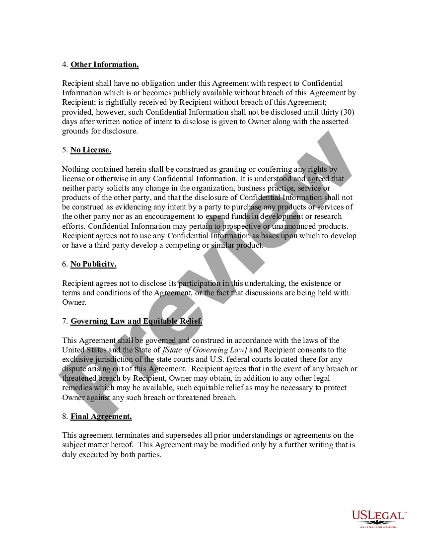 West Virginia Confidentiality Agreement for Board Members Board Of