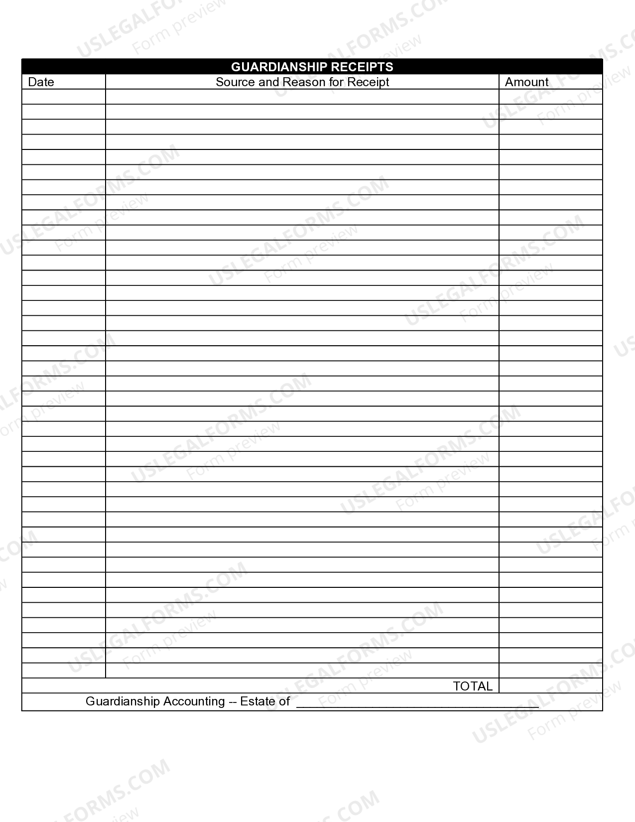 Hennepin Minnesota Guardianship Receipts Receipt Estate Receipts US 
