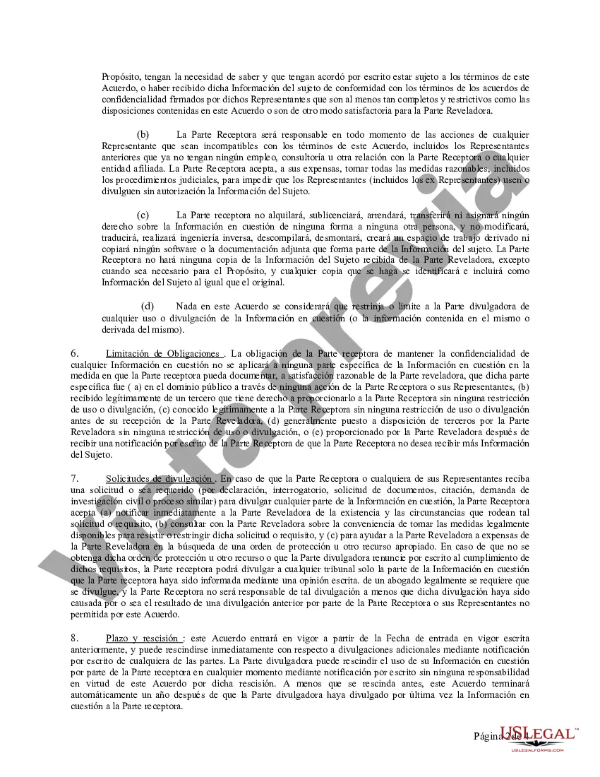 Preview Acuerdo general de confidencialidad