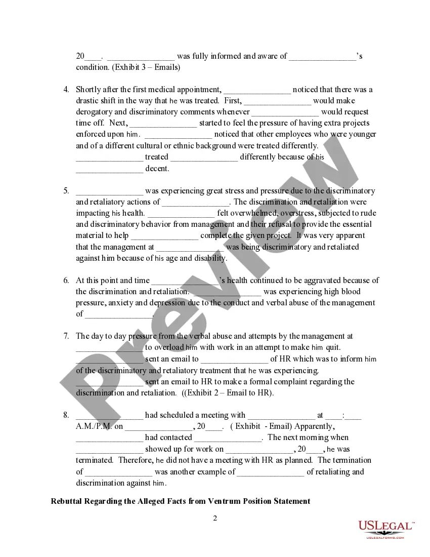 Preview Formal Rebuttal to EEOC