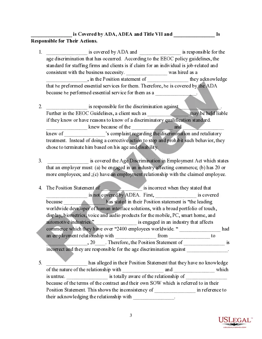 Preview Formal Rebuttal to EEOC