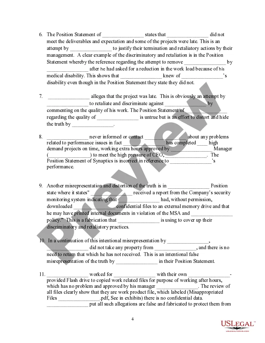 Preview Formal Rebuttal to EEOC