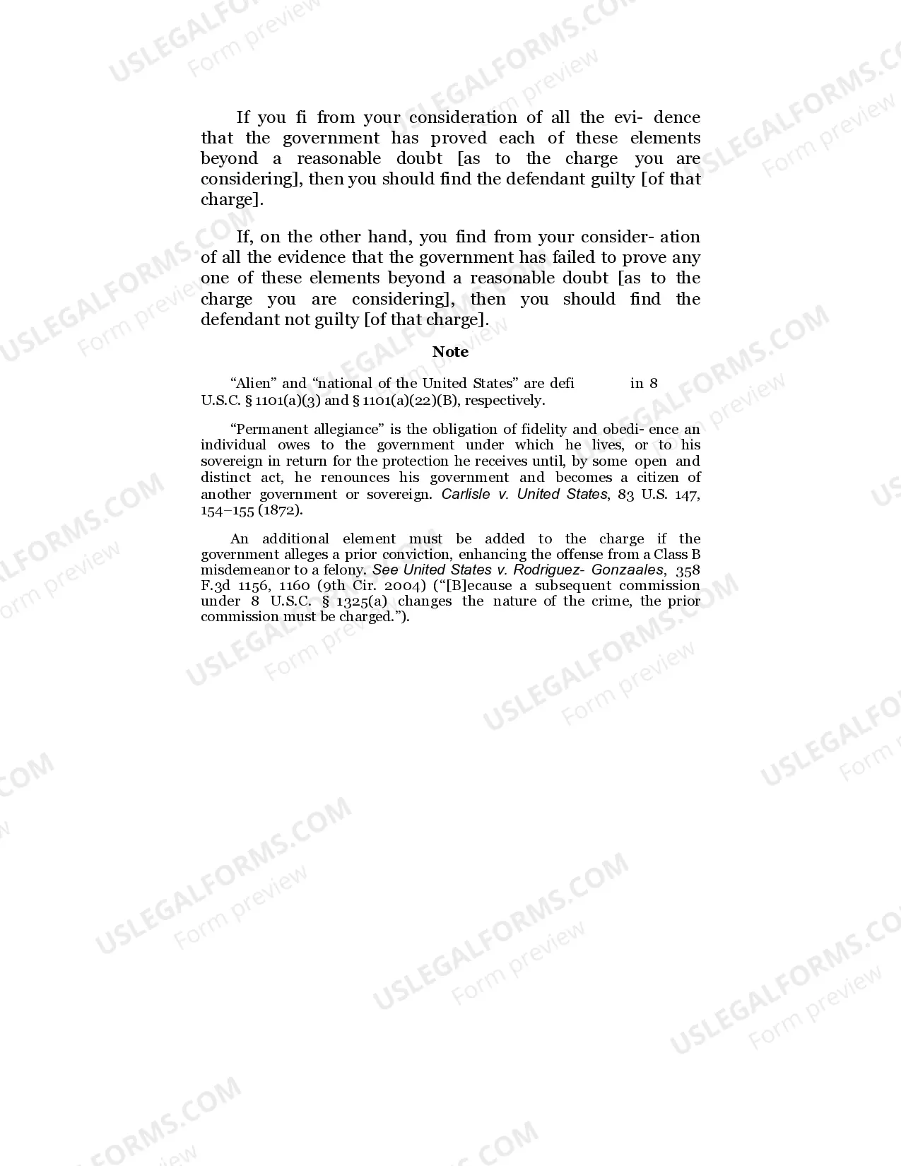 Preview Illegal Entry by False or Misleading Representation