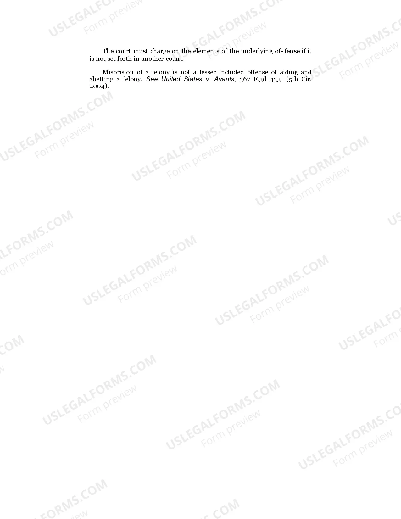 Preview Misprision of a Felony
