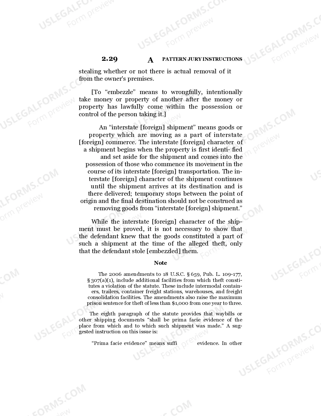 Preview Theft from Interstate Shipment