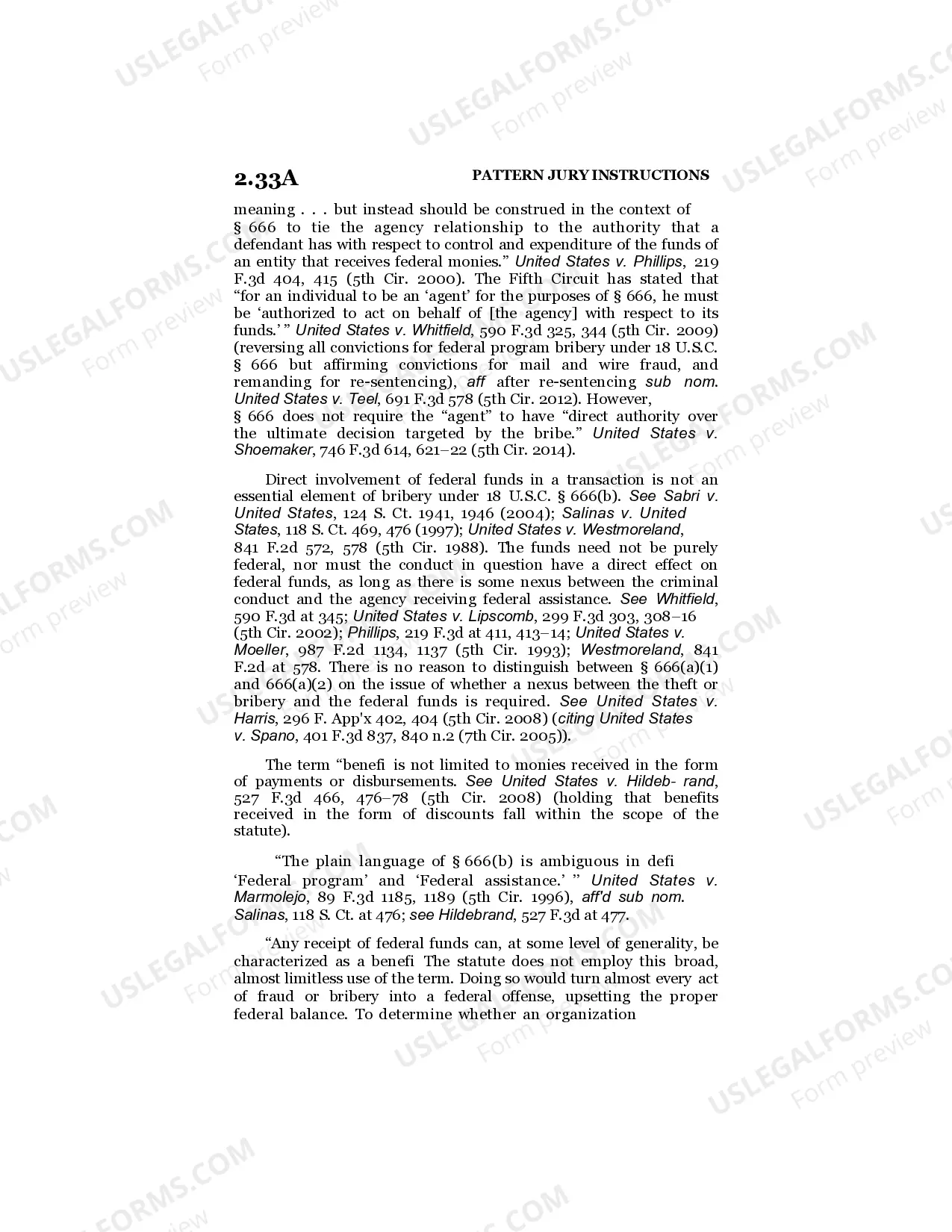 Preview Theft Concerning Programs Receiving Federal Funds