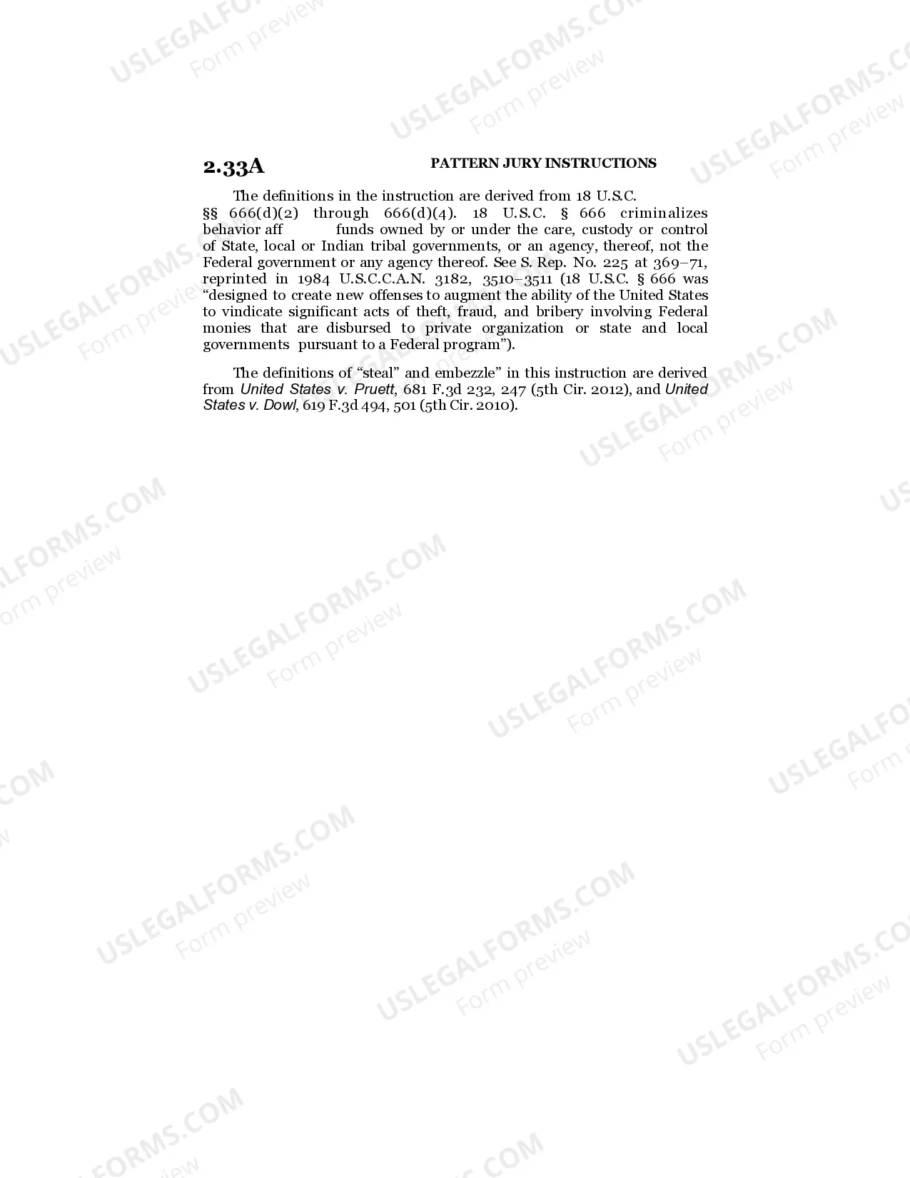 Preview Theft Concerning Programs Receiving Federal Funds