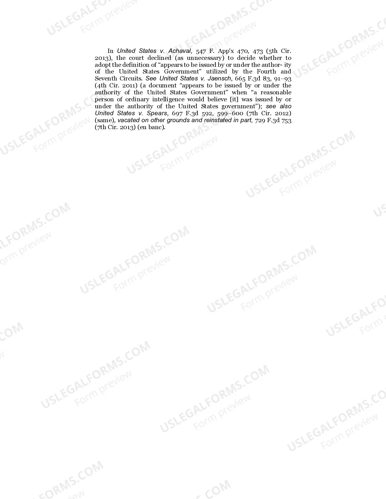 Preview Production of False Document