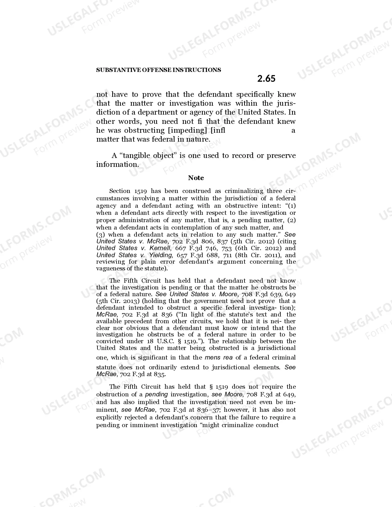 Preview Destroying, Altering, or Falsifying a Document in a Federal Investigation