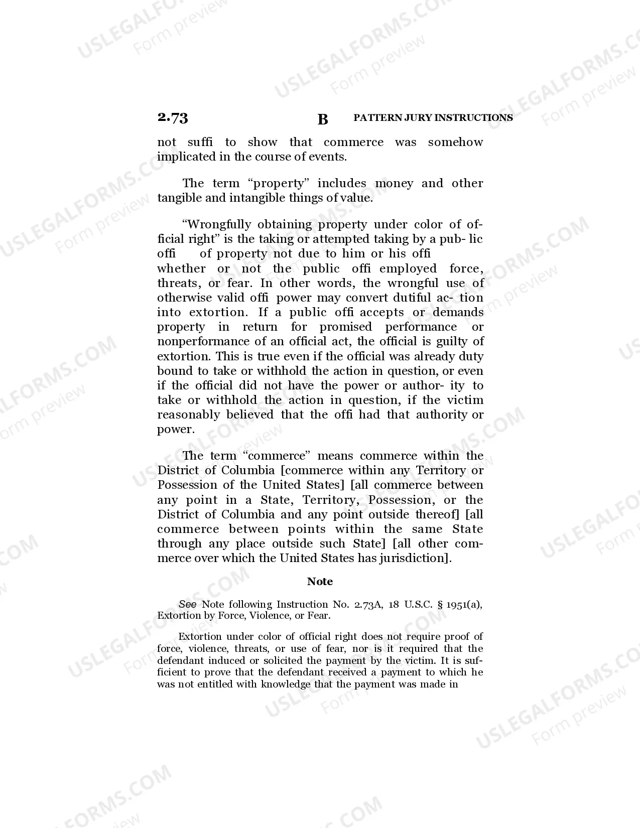 Preview Extortion under Color of Official Right
