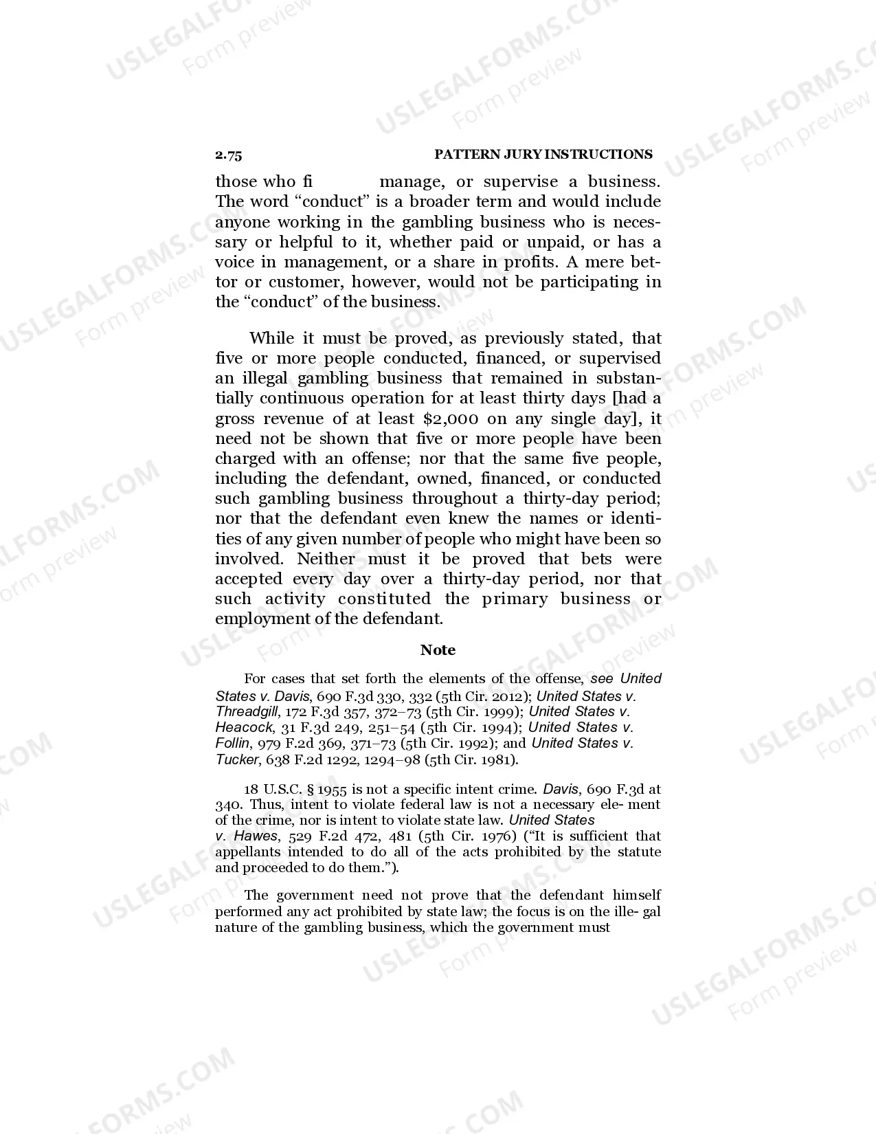 Preview Illegal Gambling