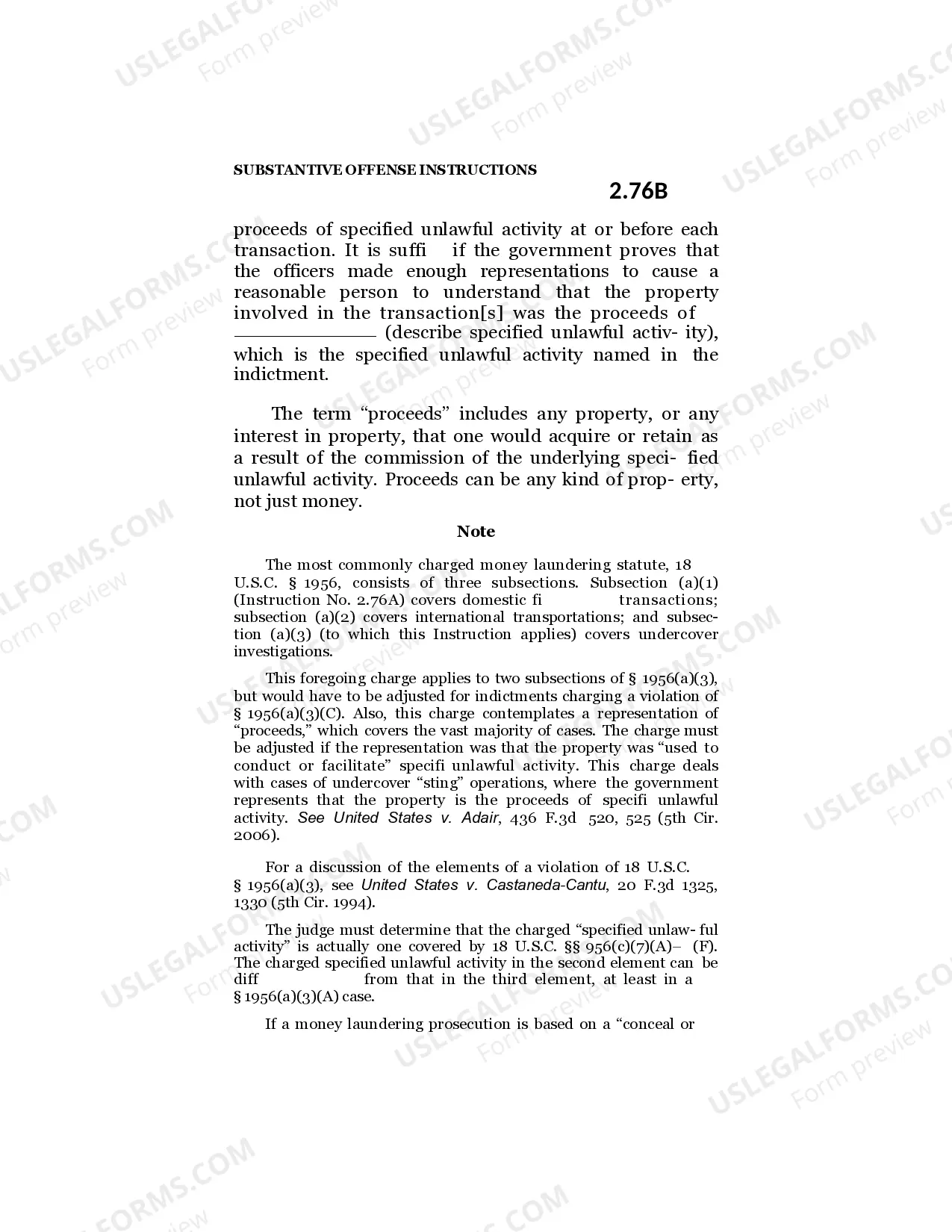 Preview Laundering of Monetary Instruments - Propperty Represented to be Proceeds of Unlawful Activity