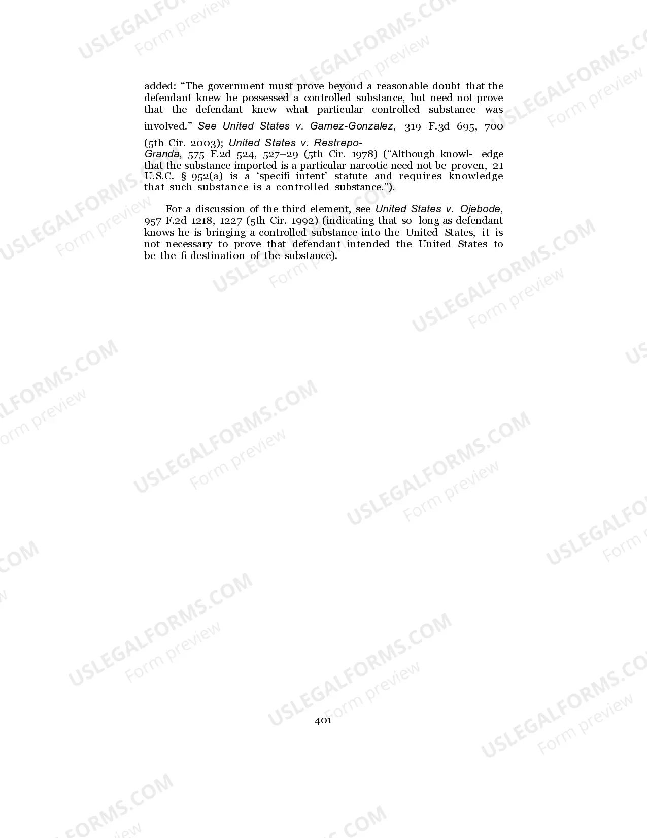 Preview Controlled Substances - Unlawful Importation