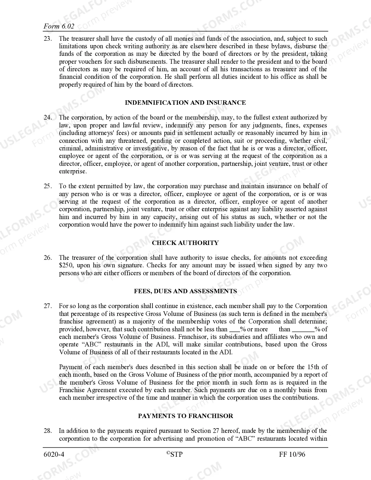 Preview Bylaws of ABC Advertising Cooperative