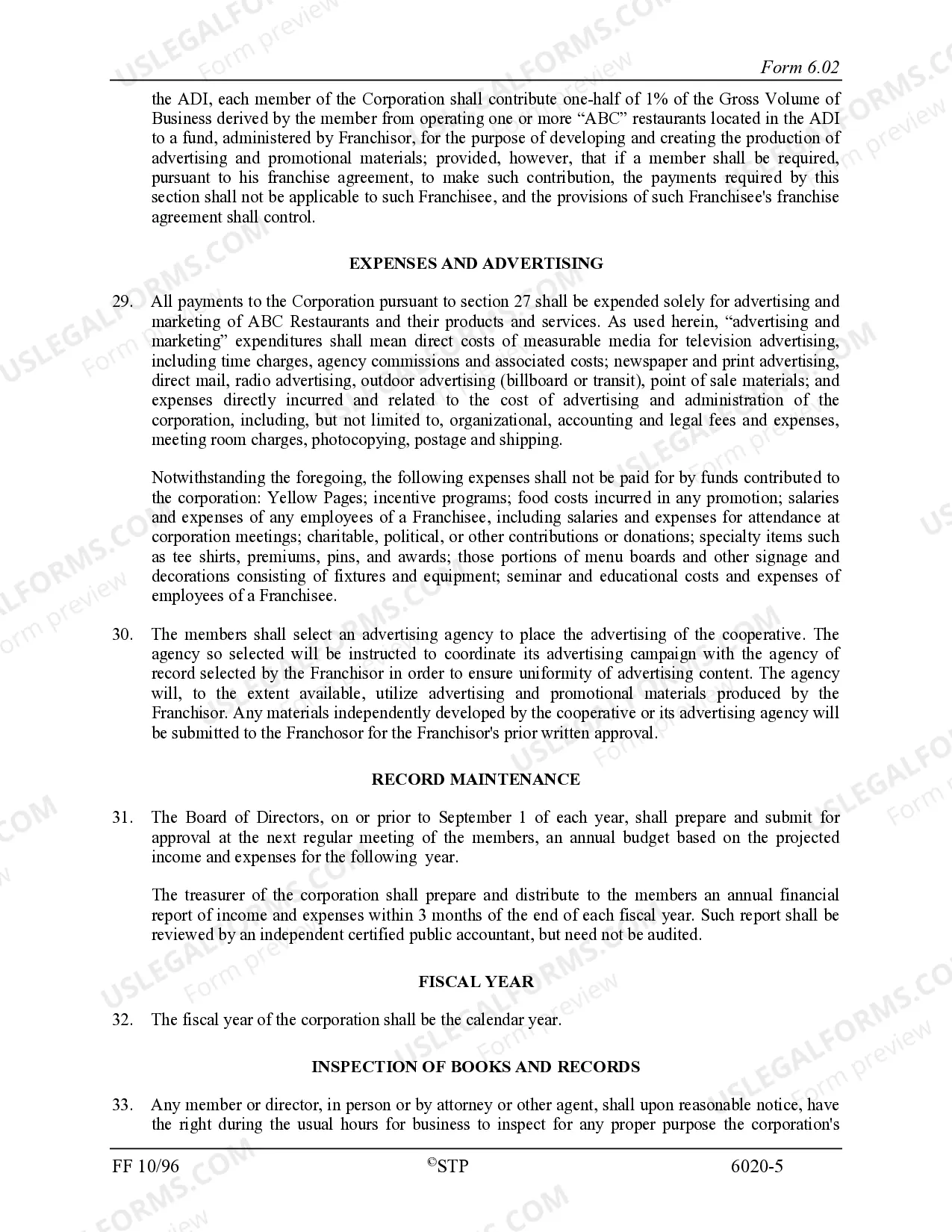 Preview Bylaws of ABC Advertising Cooperative