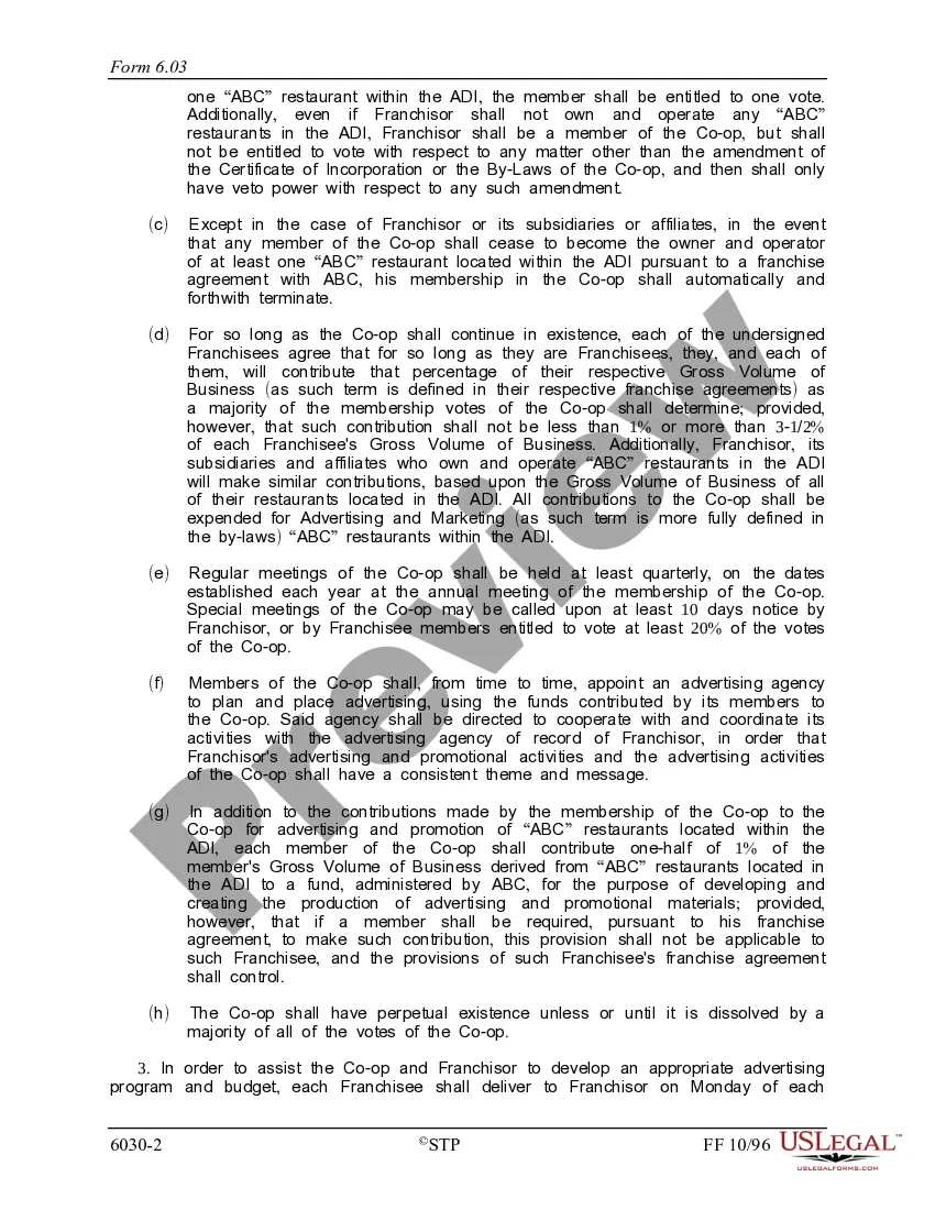 Get Subscription Agreement for an Advertising Cooperative Preview Subscription Agreement for an Advertising Cooperative