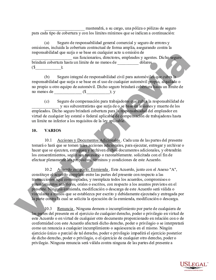 Preview Acuerdo de Consultoría y Mercadeo - Comunicaciones Inalámbricas