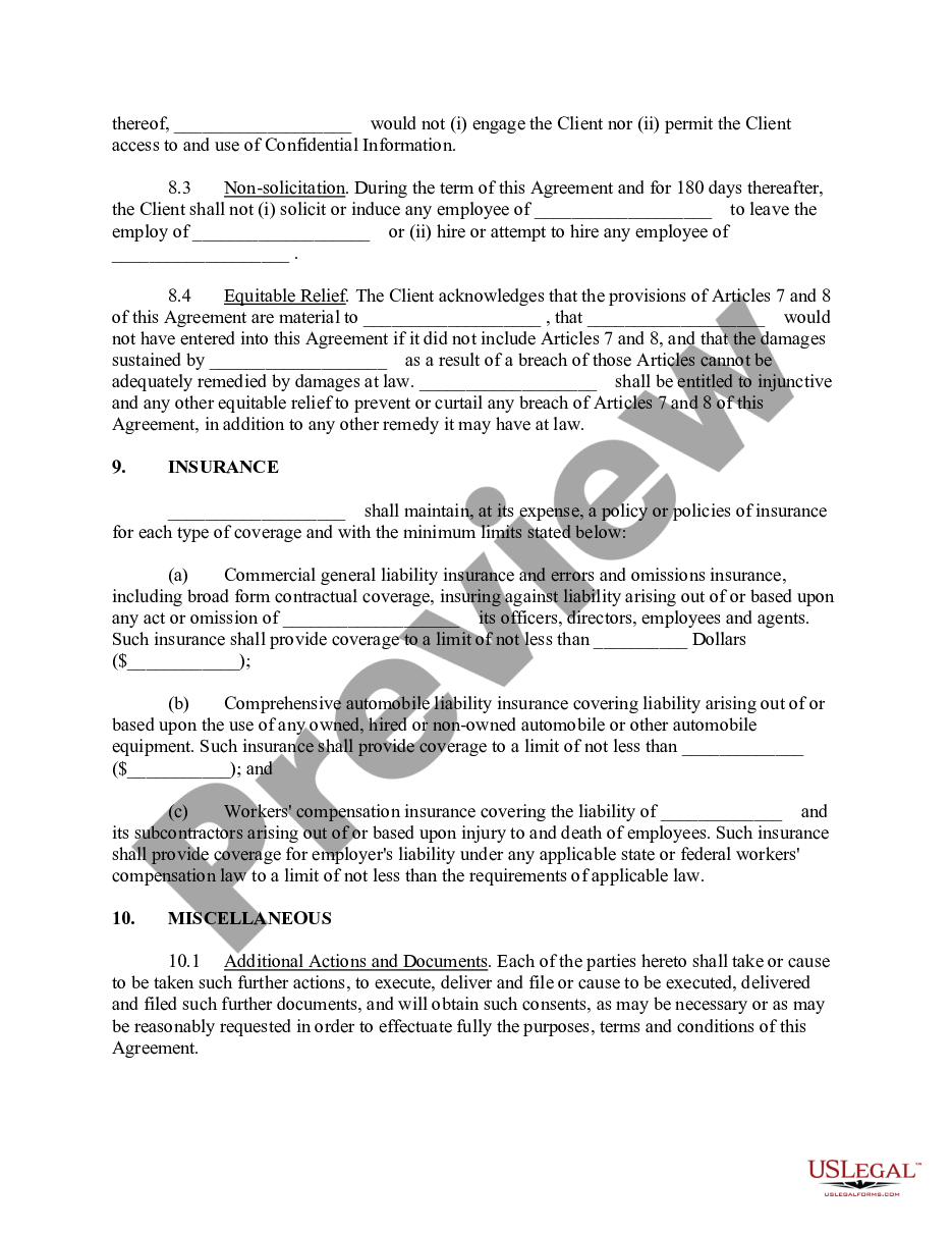 page 4 Consulting and Marketing Agreement - Wireless Communications preview