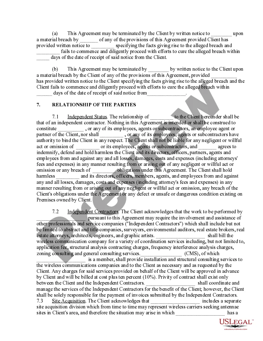 Get Consulting and Marketing Agreement - Wireless Communications Preview Consulting and Marketing Agreement - Wireless Communications