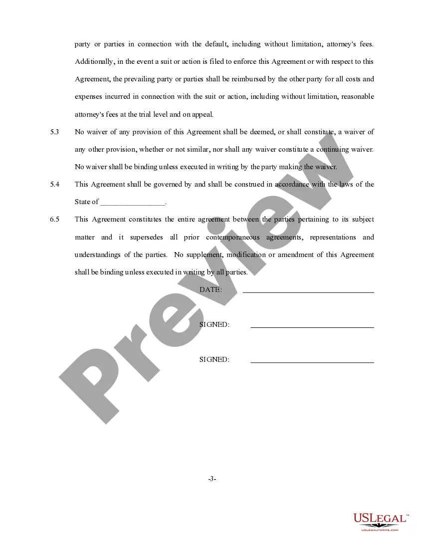 Preview Self-Employed Independent Contractor Employment Agreement - Hair Salon or Barber Shop