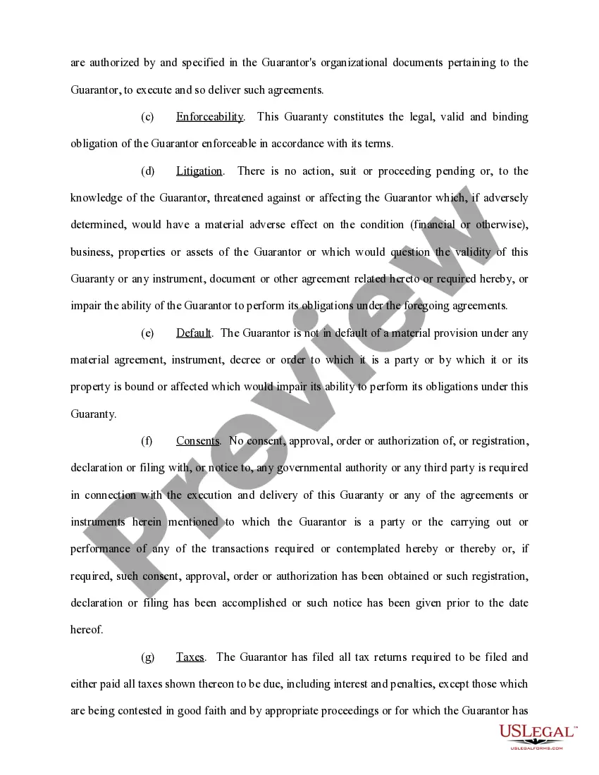 Preview Personal Guaranty of Corporation Agreement to Pay Consultant