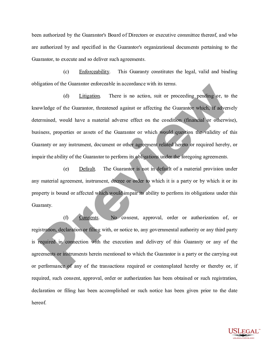 page 3 Personal Guaranty of Employment Agreement Between Corporation and Employee preview