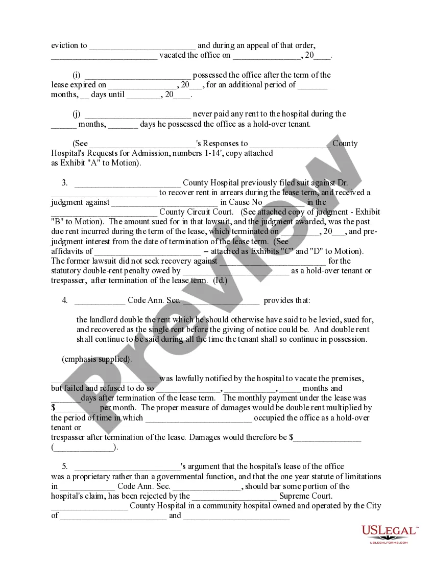 Get Motion for Summary Judgment Preview Motion for Summary Judgment