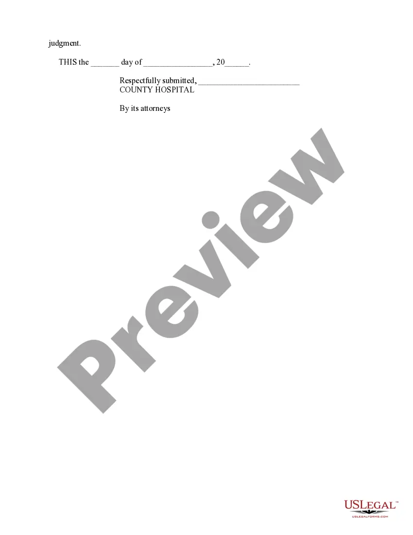 Preview Response to Motion for Partial Summary Judgment in Support of Hospital's Summary Judgment Motion
