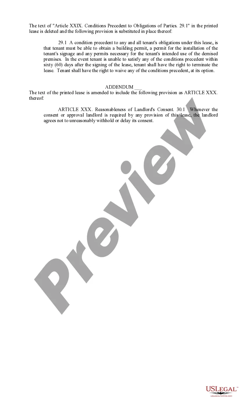 Get Addendums to Shopping Center Lease Preview Addendums to Shopping Center Lease