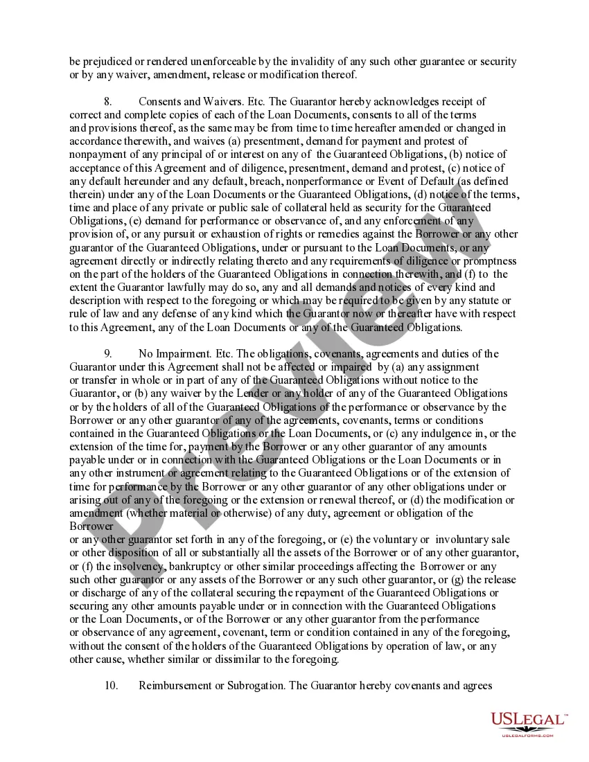 Get Complex Guaranty Agreement to Lender Preview Complex Guaranty Agreement to Lender