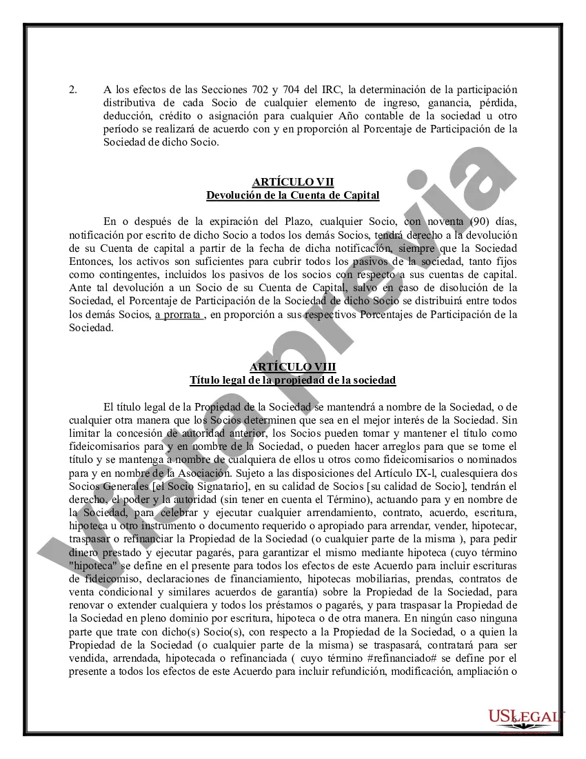 Preview Acuerdo General de Sociedad - Complejo