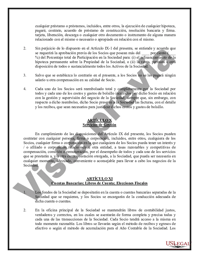 Preview Acuerdo General de Sociedad - Complejo