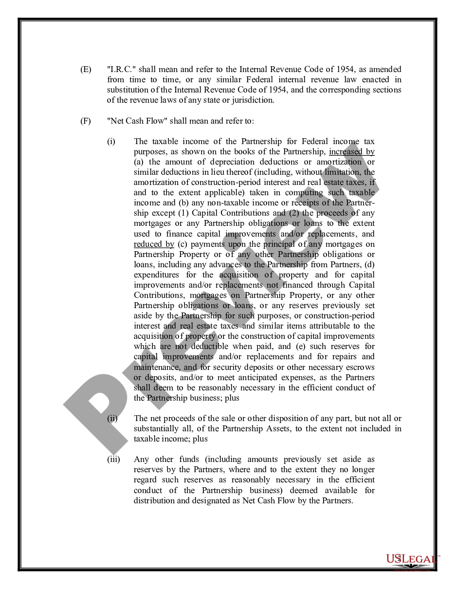 page 2 General Partnership Agreement - Complex preview